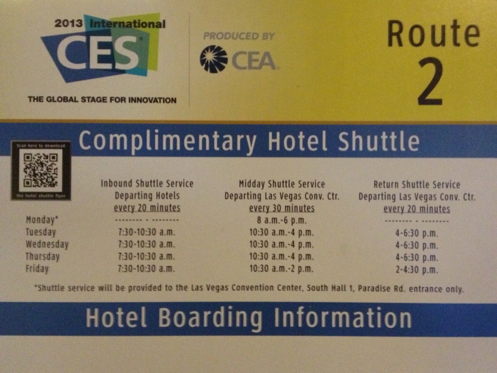CES 2013 Shuttle Bus